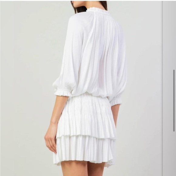 Current Air White Long Sleeve Dress 729 - Picture 2 of 9